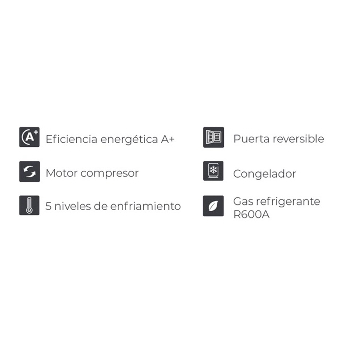 Heladera Frigobar 46 Litros Vondom RFG148N Negro Con Motor Compresor